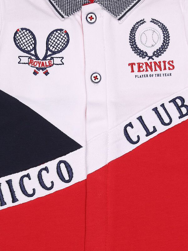 Colorblocked Front Opening Babysuit image number 2